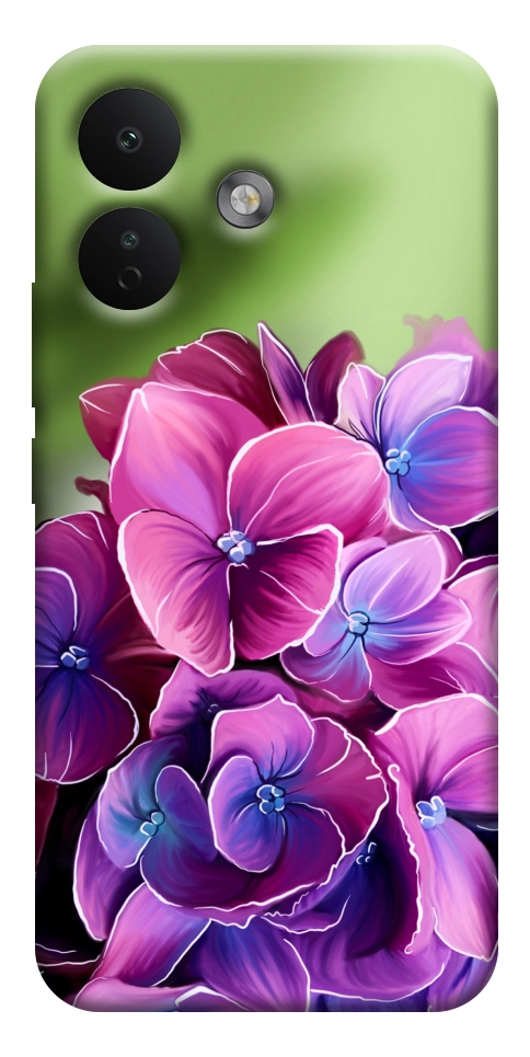 Чехол Кружевная гортензия для Xiaomi Redmi Note 17 Pro