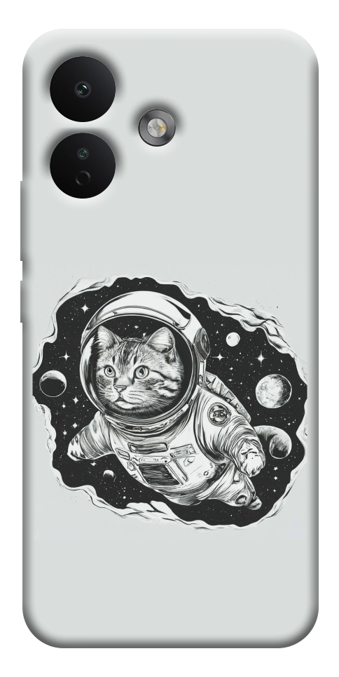 Чехол Кот космонавт для Xiaomi Redmi Note 17 Pro