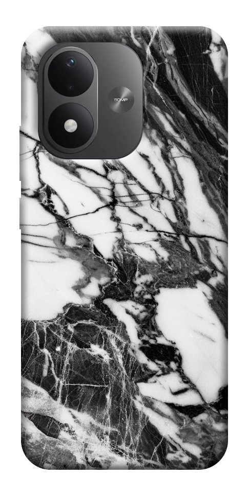 Чехол Calacatta black marble для Xiaomi Redmi Note 17