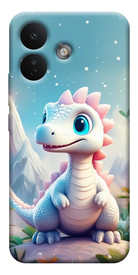 Чехол Белый дракоша для Xiaomi Redmi Note 17 Pro