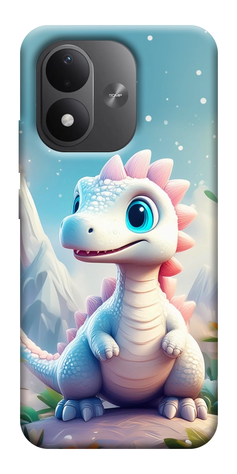 Чехол Белый дракоша для Xiaomi Redmi Note 17