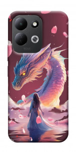 Чохол Girl and dragon для Xiaomi Redmi 17