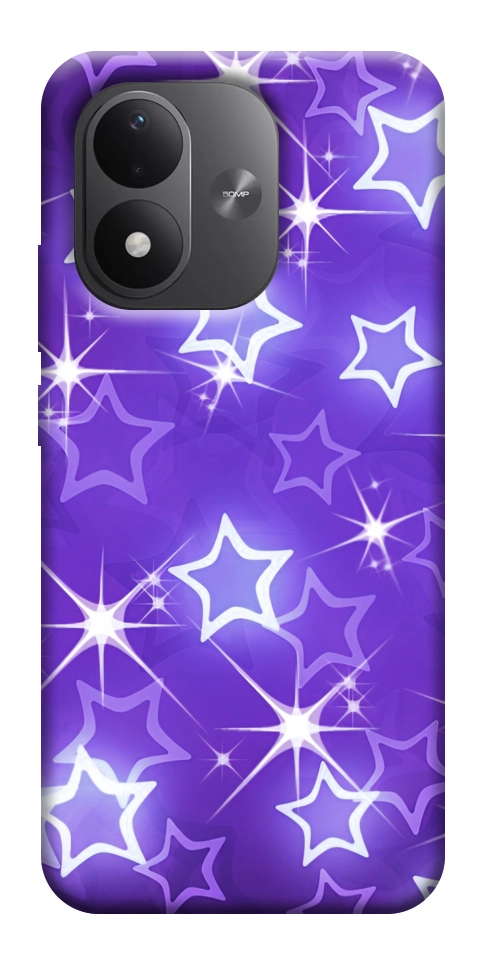 Чехол Purple sparkles для Xiaomi Redmi Note 17