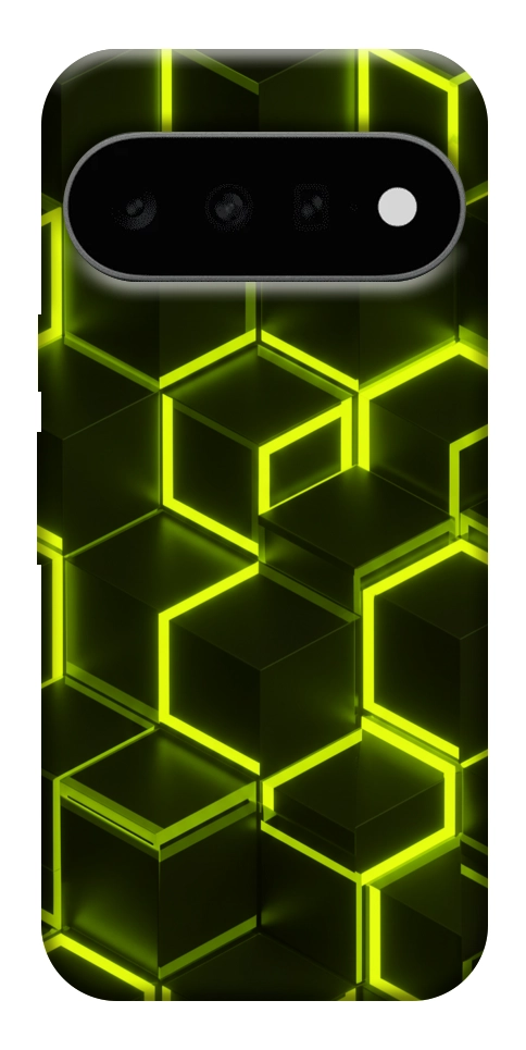 Чехол Neon hexagon для Google Pixel 11