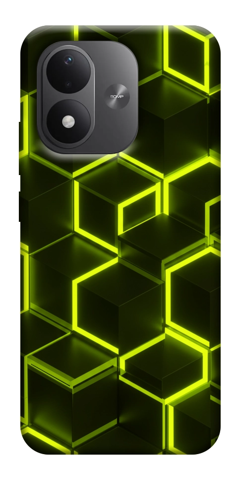 Чехол Neon hexagon для Xiaomi Redmi Note 17