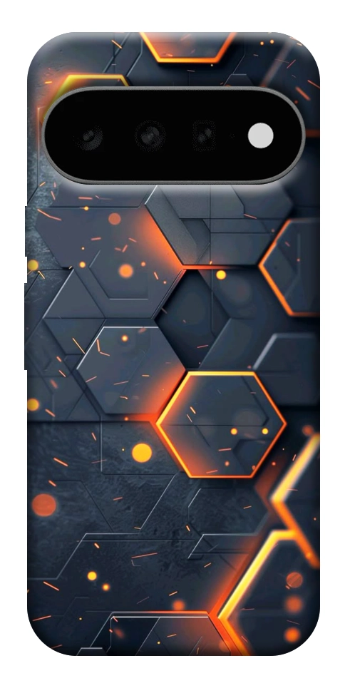Чохол Burning hex pattern для Google Pixel 11 Pro