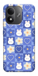 Чохол Кролики-квіточки для Xiaomi Redmi Note 17