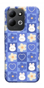 Чохол Кролики-квіточки для Xiaomi Redmi 17