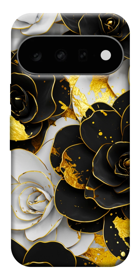 Чехол Flower black-white для Google Pixel 11