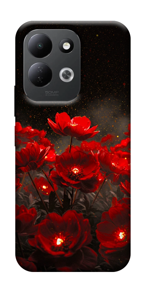 Чохол Burning flowers для Xiaomi Redmi 17