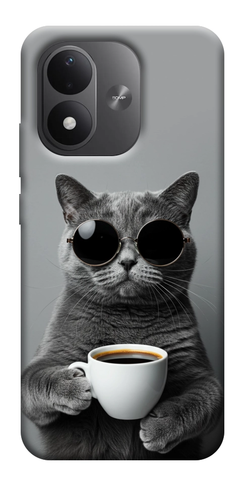 Чехол Grey cat coffee для Xiaomi Redmi Note 17