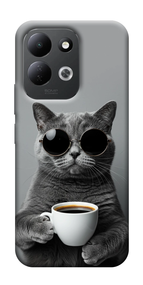 Чохол Grey cat coffee для Xiaomi Redmi 17