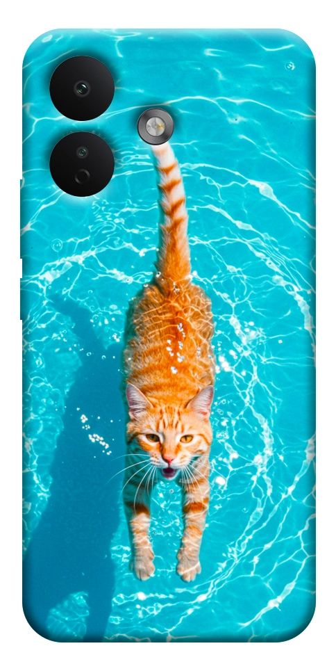 Чехол Cat swimming для Xiaomi Redmi Note 17 Pro