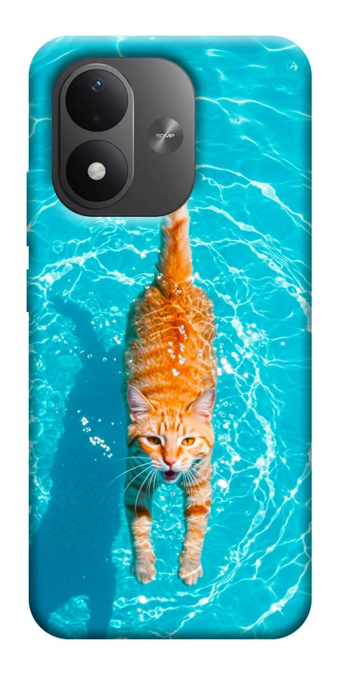 Чехол Cat swimming для Xiaomi Redmi Note 17