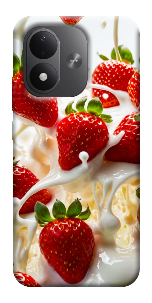 Чохол Strawberry and cream для Xiaomi Redmi Note 17