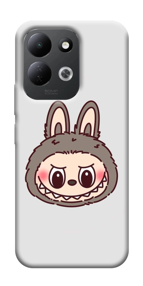 Чохол Labubu grey для Xiaomi Redmi 17