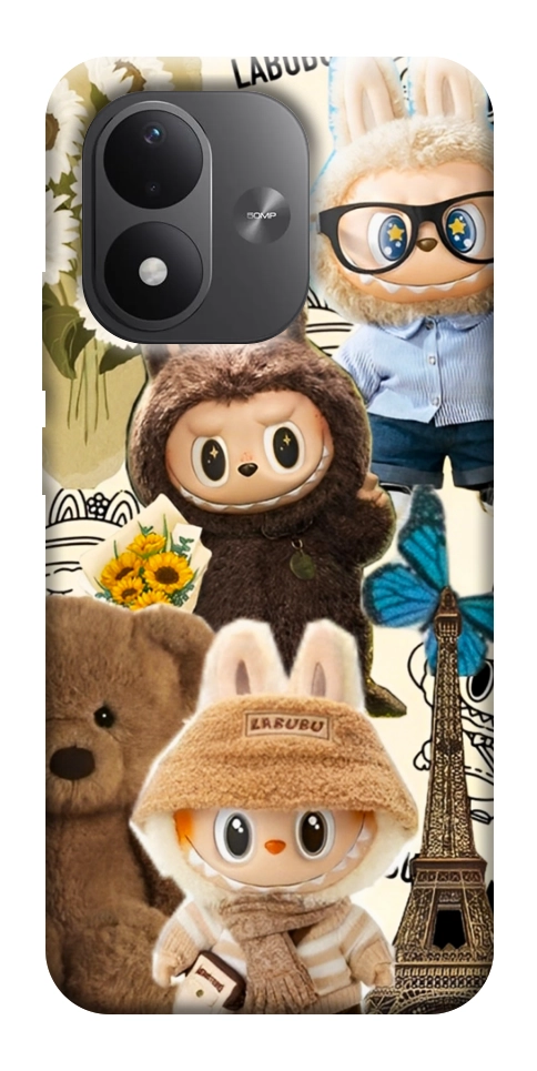 Чехол Labubu mood для Xiaomi Redmi Note 17