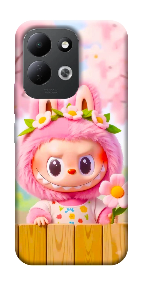 Чохол Labubu flower для Xiaomi Redmi 17