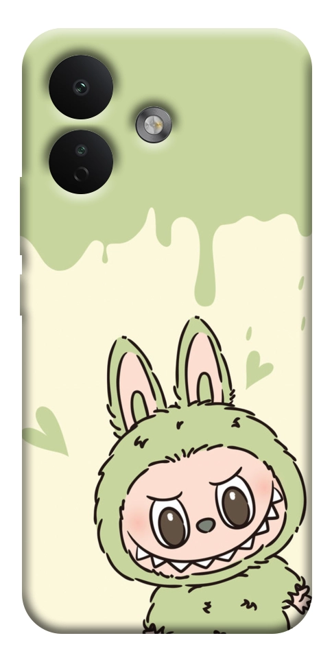 Чехол Labubu green для Xiaomi Redmi Note 17 Pro