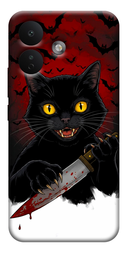 Чехол Horror lucky cat для Xiaomi Redmi Note 17 Pro