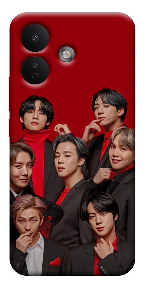 Чехол BTS in red для Xiaomi Redmi Note 17 Pro