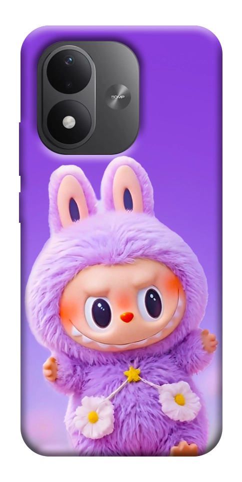 Чехол Labubu purple для Xiaomi Redmi Note 17