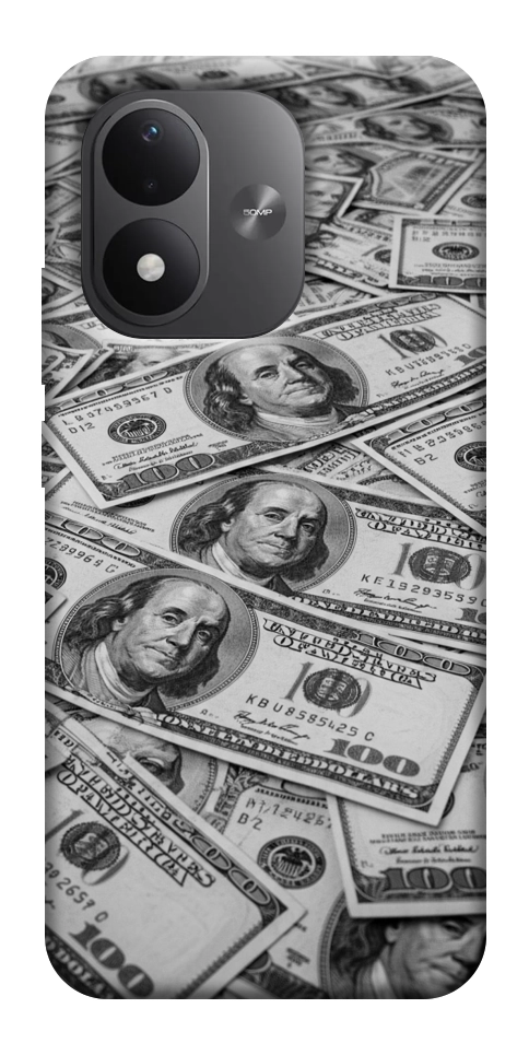 Чехол Dollars background для Xiaomi Redmi Note 17