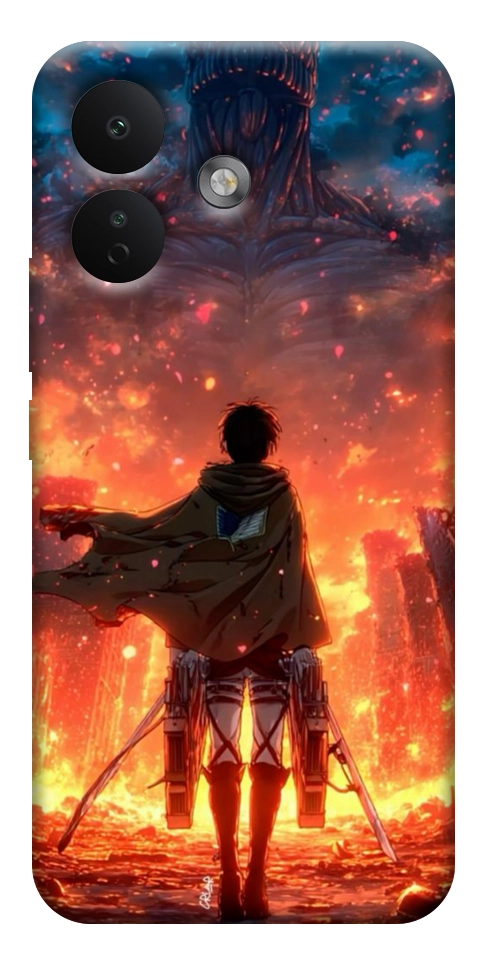 Чехол Attack on titan eren для Xiaomi Redmi Note 17 Pro