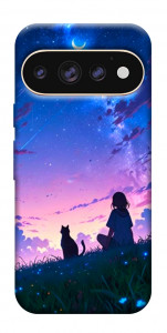 Чехол Space girl and cat для Google Pixel 11 Pro XL