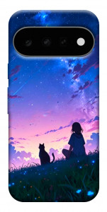 Чохол Space girl and cat для Google Pixel 11 Pro