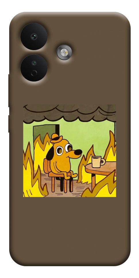Чехол Dog in the fire для Xiaomi Redmi Note 17 Pro