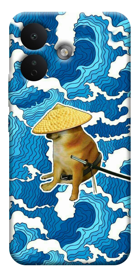 Чехол Sad dog samurai для Xiaomi Redmi Note 17 Pro