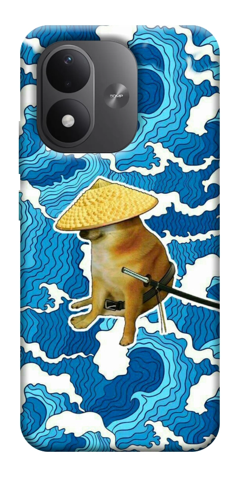 Чехол Sad dog samurai для Xiaomi Redmi Note 17
