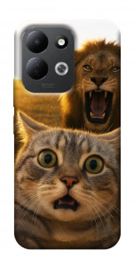 Чохол Shocked cat and lion для Xiaomi Redmi 17