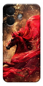 Чехол Red sparkles Horse для Xiaomi Redmi Note 17 Pro