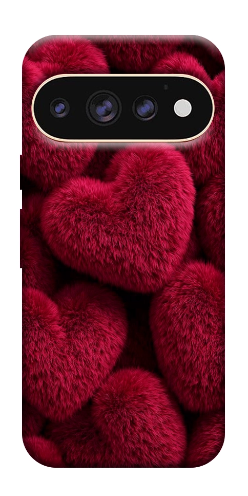 Чехол Fluffy hearts для Google Pixel 11 Pro XL