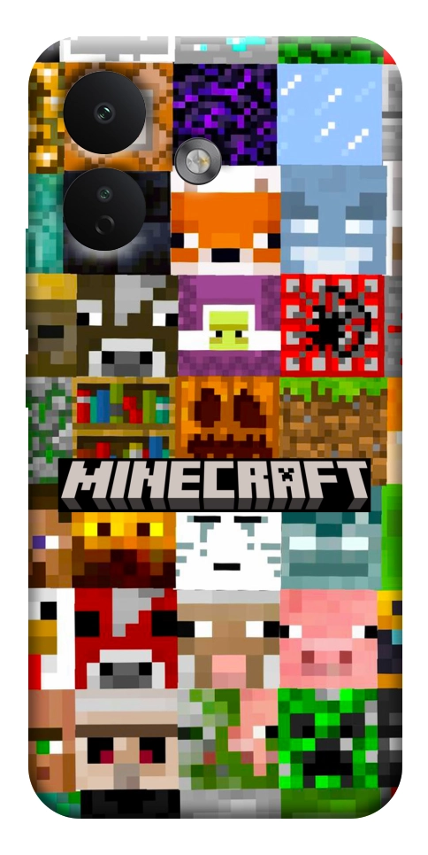 Чехол Minecraft collage для Xiaomi Redmi Note 17 Pro