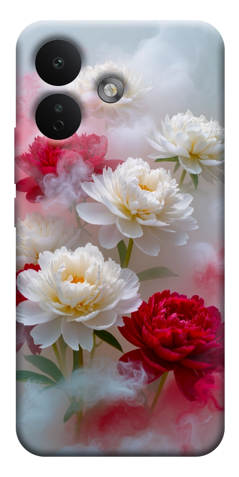 Чехол Red and white smoke для Xiaomi Redmi Note 17 Pro