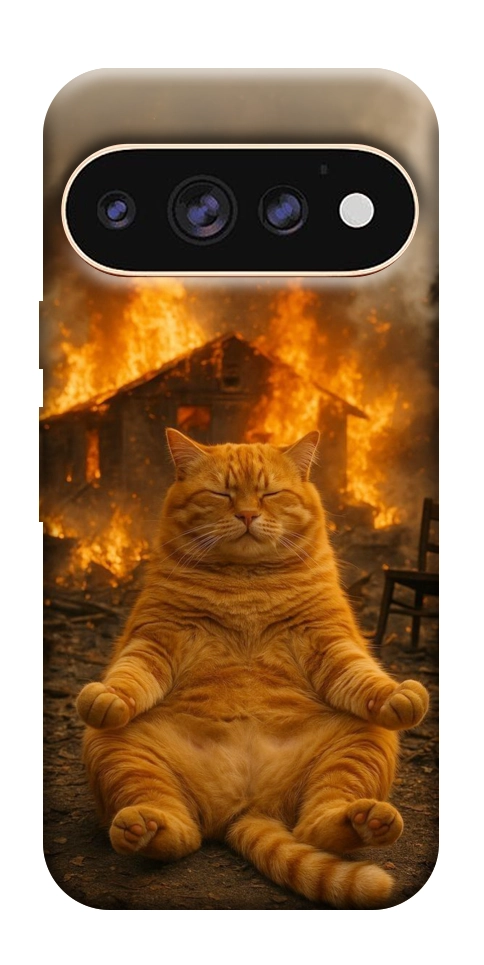 Чехол Burning cat для Google Pixel 11 Pro XL