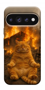 Чехол Burning cat для Google Pixel 11 Pro XL