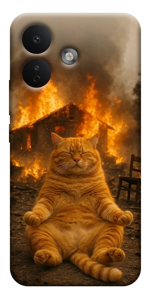 Чехол Burning cat для Xiaomi Redmi Note 17 Pro