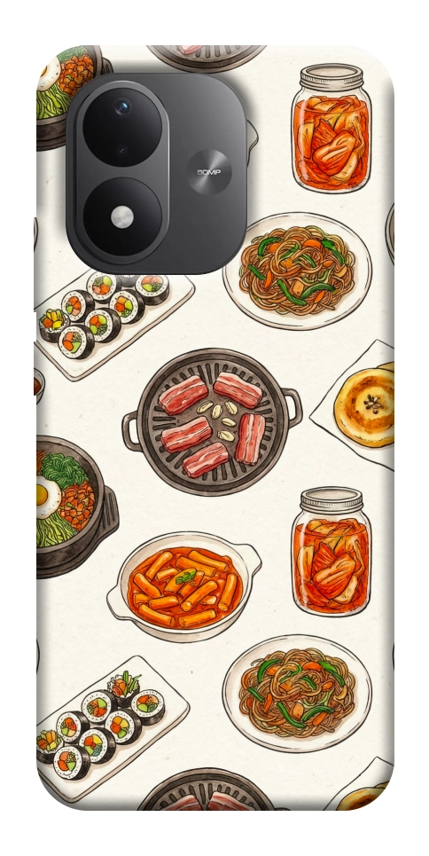 Чохол Korean food для Xiaomi Redmi Note 17
