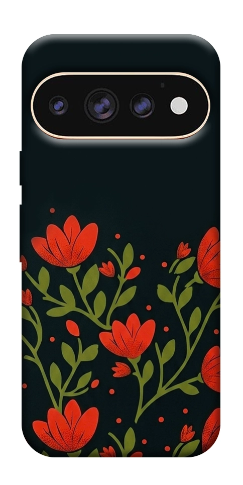 Чехол Червоний цвіт для Google Pixel 11 Pro XL