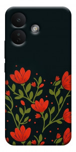 Чехол Червоний цвіт для Xiaomi Redmi Note 17 Pro