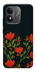 Чехол Червоний цвіт для Xiaomi Redmi Note 17
