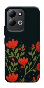 Чохол Червоний цвіт для Xiaomi Redmi 17