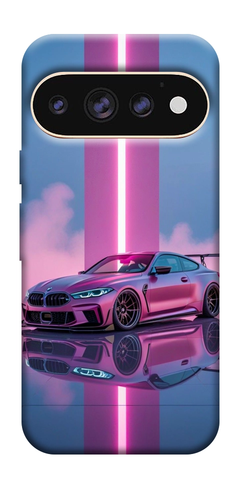 Чехол Pink neon car для Google Pixel 11 Pro XL