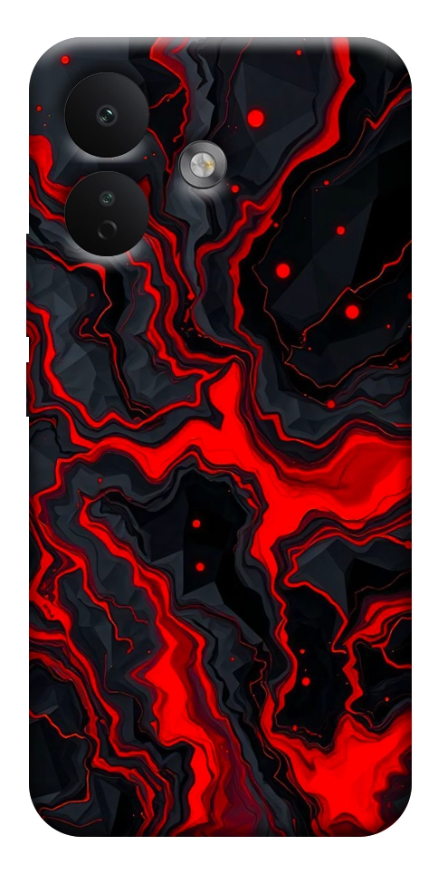 Чехол Black red marble для Xiaomi Redmi Note 17 Pro