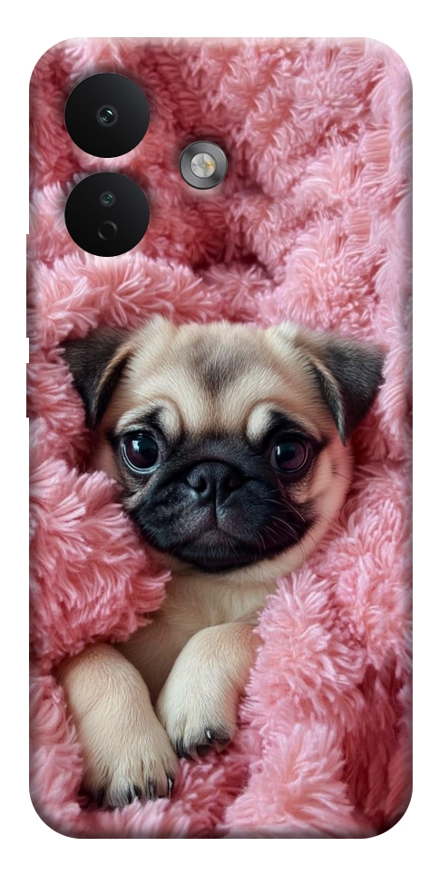 Чехол Мопс в нежностях для Xiaomi Redmi Note 17 Pro