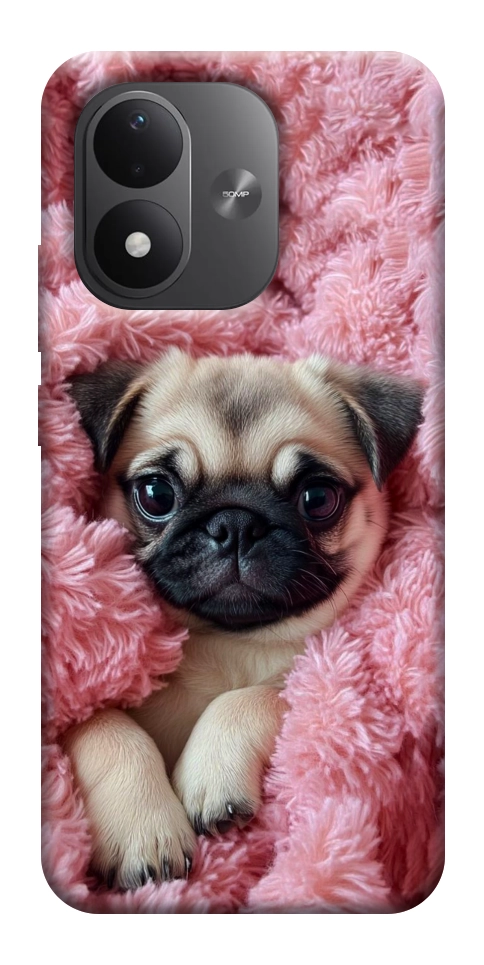 Чехол Мопс в нежностях для Xiaomi Redmi Note 17